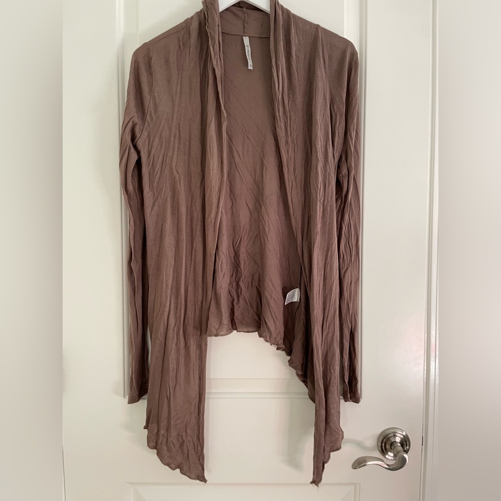 Tan A line cardigan